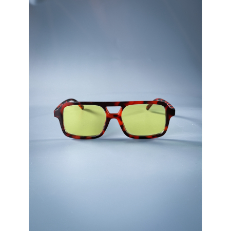Catja solbriller i Orange Turtle med Gult Glas Fra le mosch