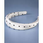 Joelle Hårbøjle med Hjerter i Hvid Fra le mosch