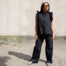 Lillah Sæt med Skjorte og Bukser i Sort fra le mosch Lillah Sæt med Skjorte og Bukser i Sort fra le mosch