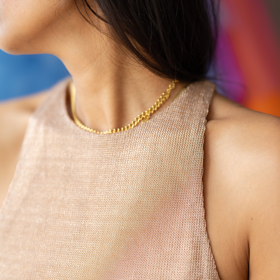 Iselin Metallic Top fra le mosch