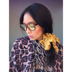 Catja solbriller i Orange Turtle med Gult Glas Fra le mosch