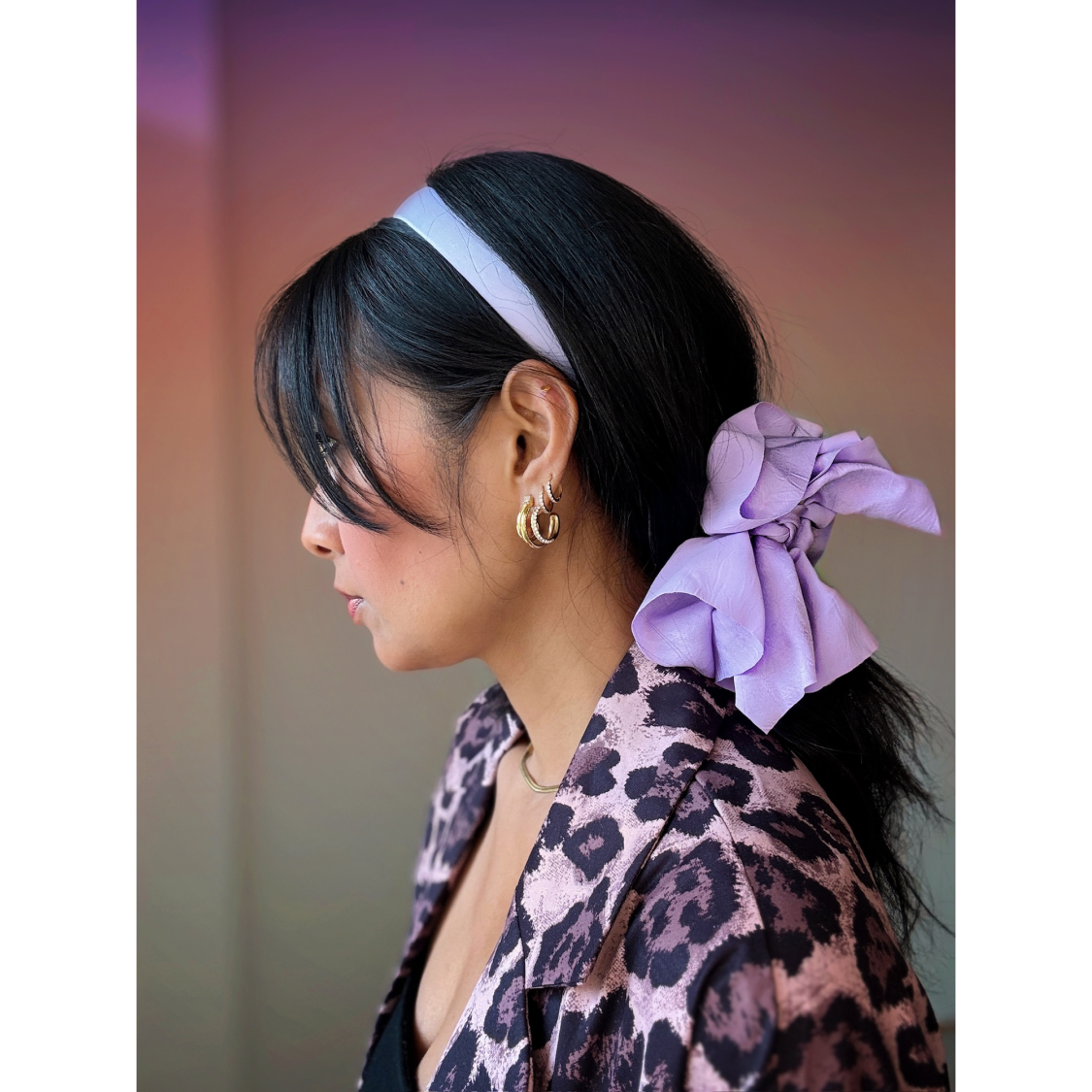 Falka Hårklemme i Lilla fra le mosch