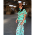 Grønne bukser med tiger print