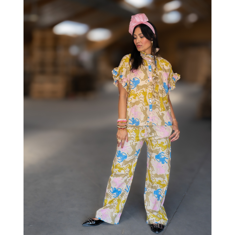 Bukser med print af leoparder