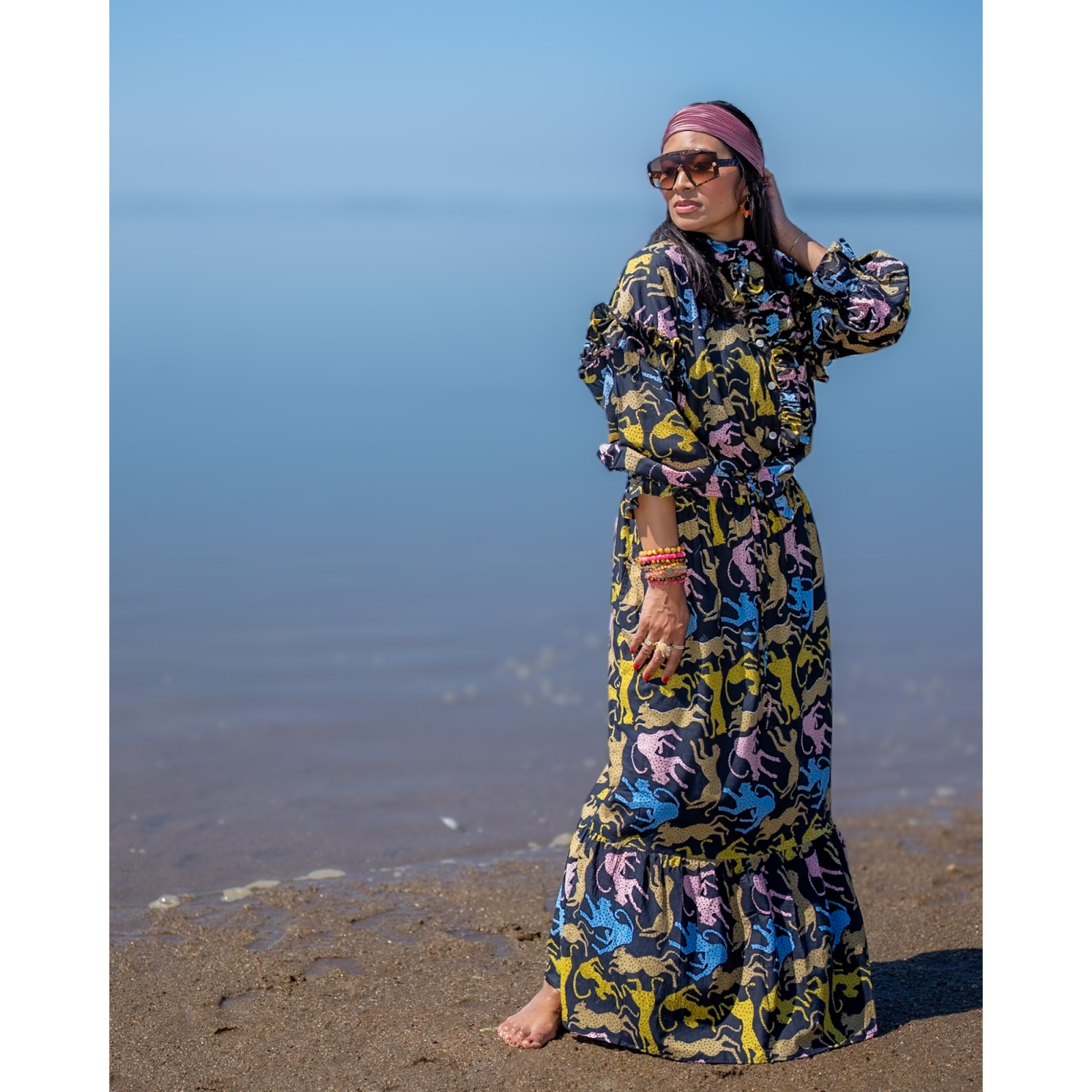 Nederdel med print af leoparder