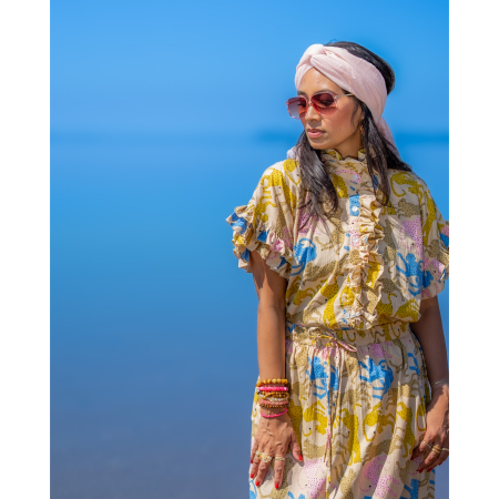 Skjorter i lyserød med leoparder