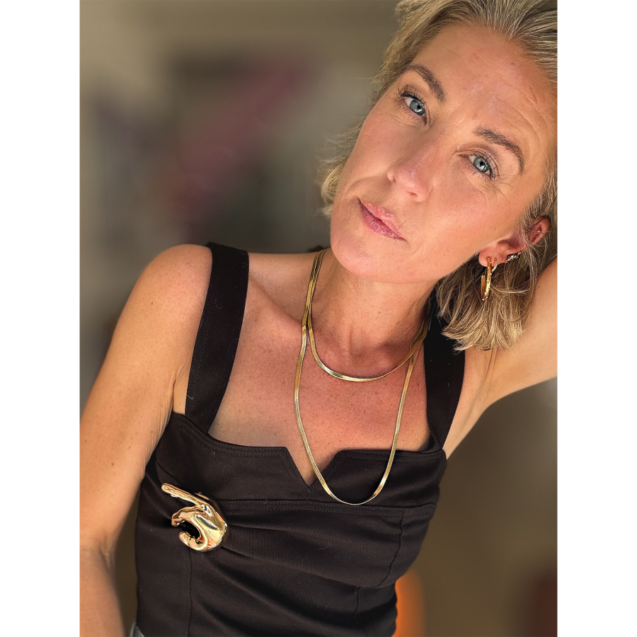 Luna snake halskæde - forgyldt 110 cm - 4 mm fra le mosch