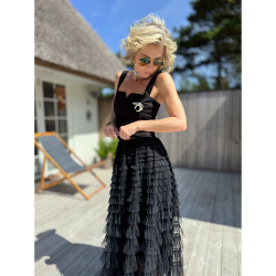 Tallulah Tyl Nederdel i Sort fra le mosch