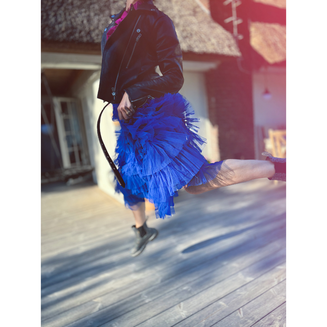 Tallulah Tyl Nederdel i Blå fra le mosch