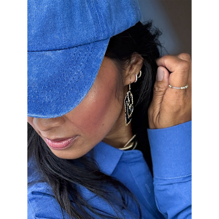 Rio Corto øreringe I sort fra le mosch