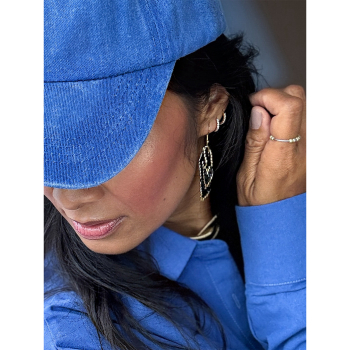 Rio Corto øreringe I sort fra le mosch