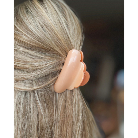 Heaven hårklemme i Plain Peach
