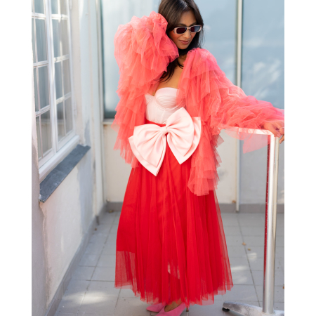 Tango Tyl Nederdel i Rød fra le mosch