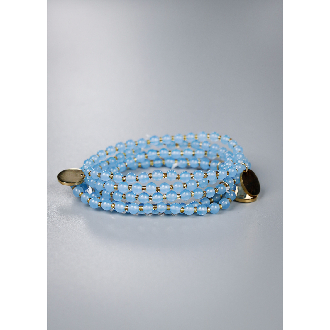 Jophiel armbånd i Jade Blå fra le mosch