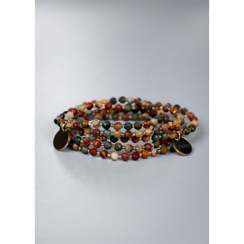 Jophiel armbånd i Jaspis Picasso sten fra le mosch Jophiel armbånd i Jaspis Picasso sten fra le mosch