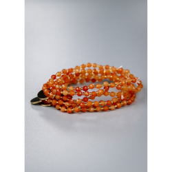 Jophiel armbånd i Jaspis Orange Rød sten fra le mosch