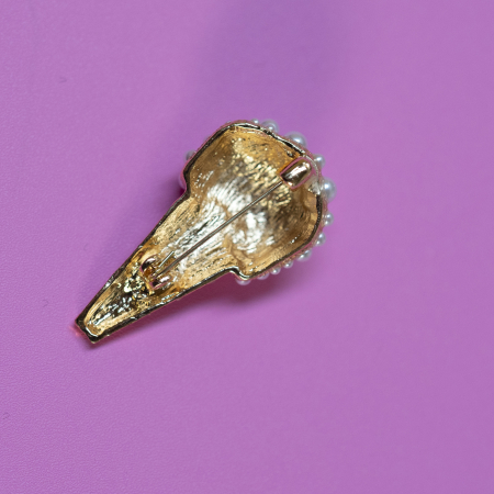 Cone Broche, isvaffel broche,