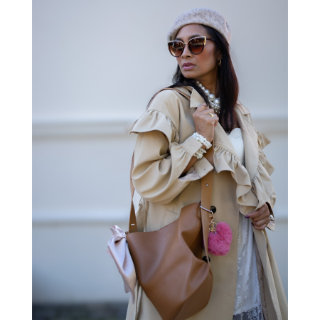 Emma Trenchcoat med flæser fra LÉ MOSCH