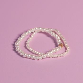 Patti Perle Armbånd sæt med 2 stk. fra LÉ MOSCH