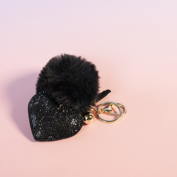 Viva Nøglering i Sort fra LÉ MOSCH, taskecharm, pynt til tasken, Viva Nøglering i Sort fra LÉ MOSCH, taskecharm, pynt til tasken,