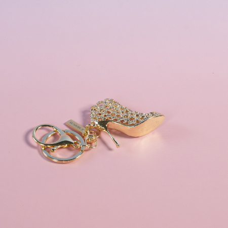 Stiletto Nøglering fra LÉ MOSCH, nøglering med sko, taskecharm med stilethæl,