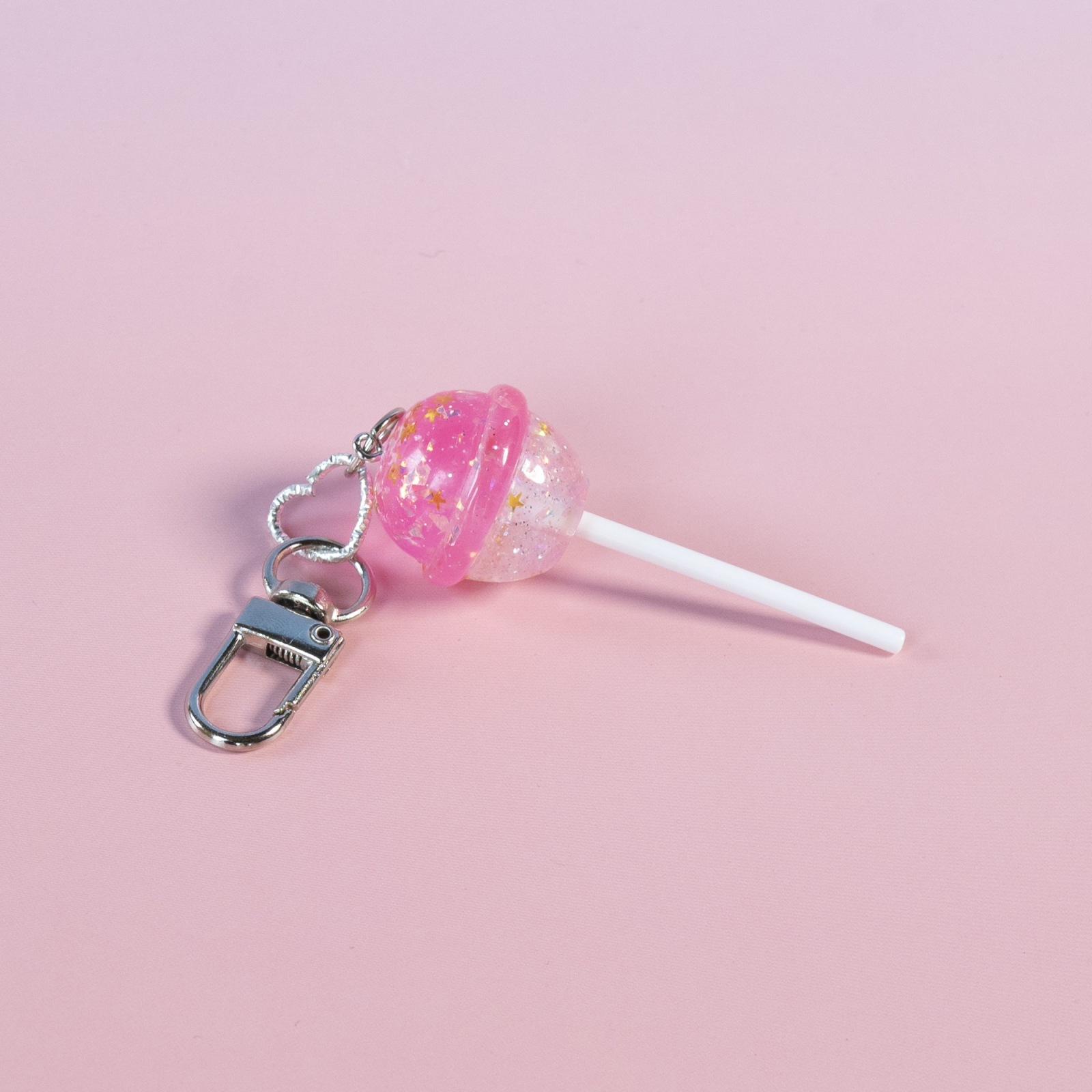Lollipop Nøglering fra LÉ MOSCH, nøglering med slikkepind, taskecharm med slikkepind,