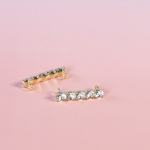 Jamie Sko Smykker med store similisten i gylden fra LÉ MOSCH, smykker til sko, accessories til sko, sko pynt,