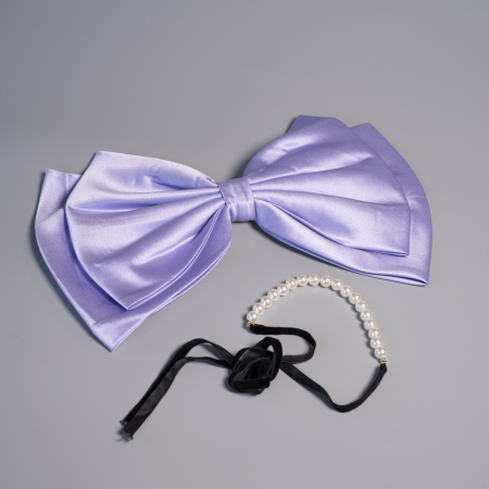 Kassandra Sløjfe i Lilla, satin sløjfe,