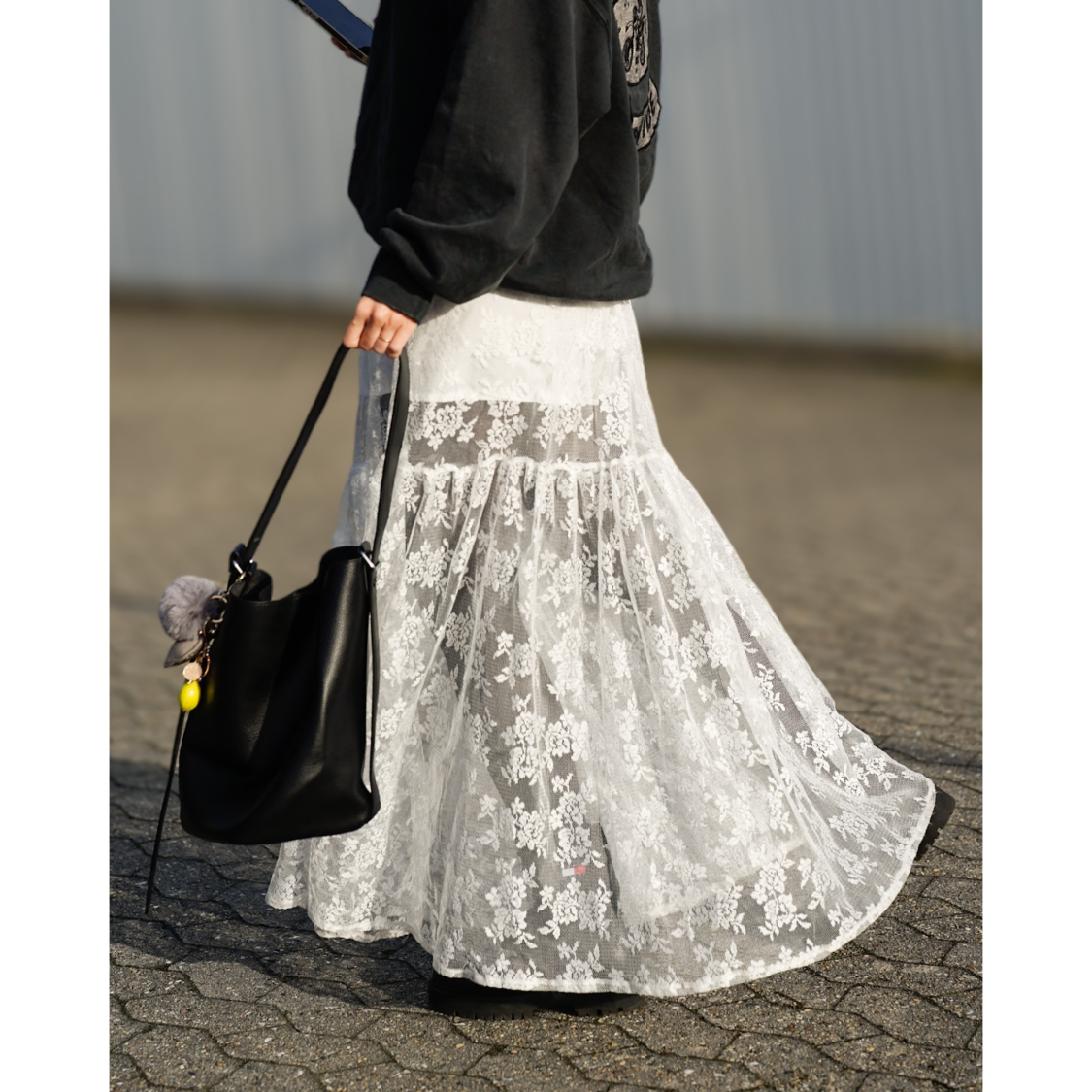 Sienna Blonde Nederdel i hvid fra LÉ MOSCH