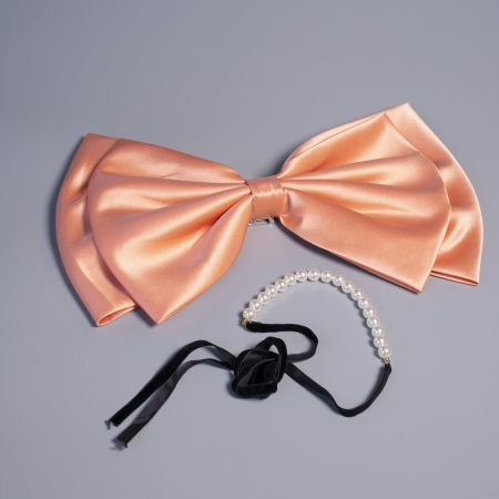 Kassandra Sløjfe i Peach fra LÉ MOSCH, stor sløjfe, kæmpe sløjfe,