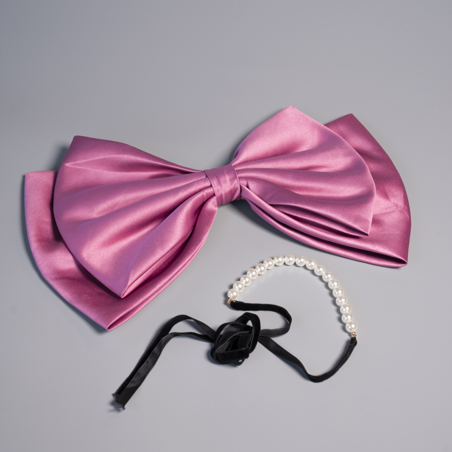 Kassandra Sløjfe i Lyserød fra LÉ MOSCH, stor sløjfe, kæmpe sløjfe, 