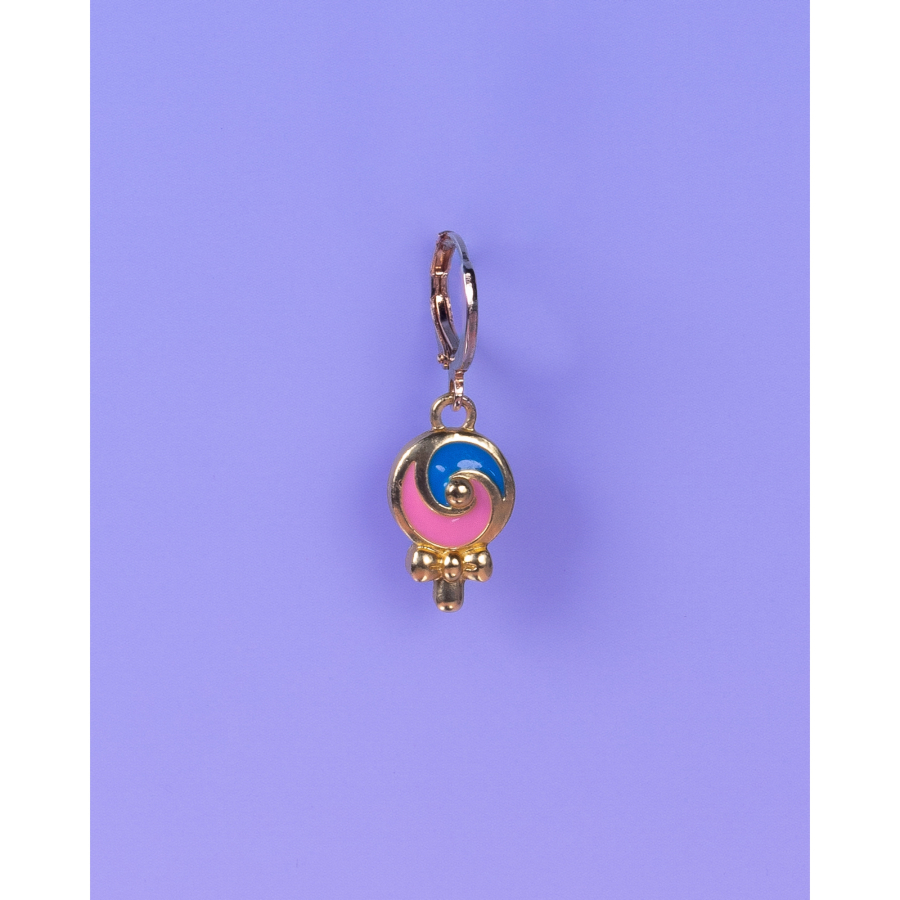 Aya Charm Rosa Lollipop fra le mosch. Denne charm kan også bruges som en ørering