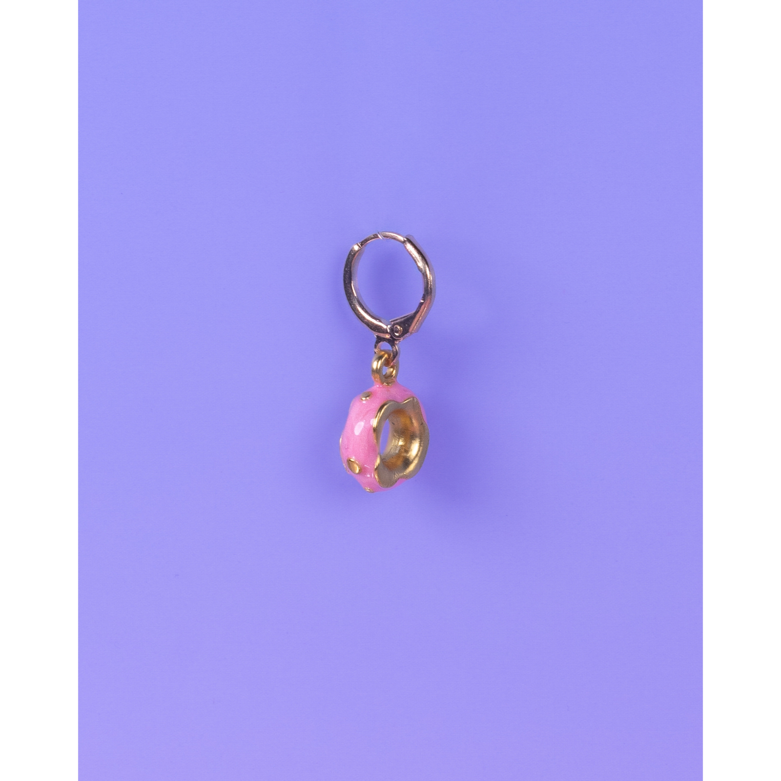 Aya Charm Rosa Donut fra le mosch. Denne charm kan også bruges som en ørering