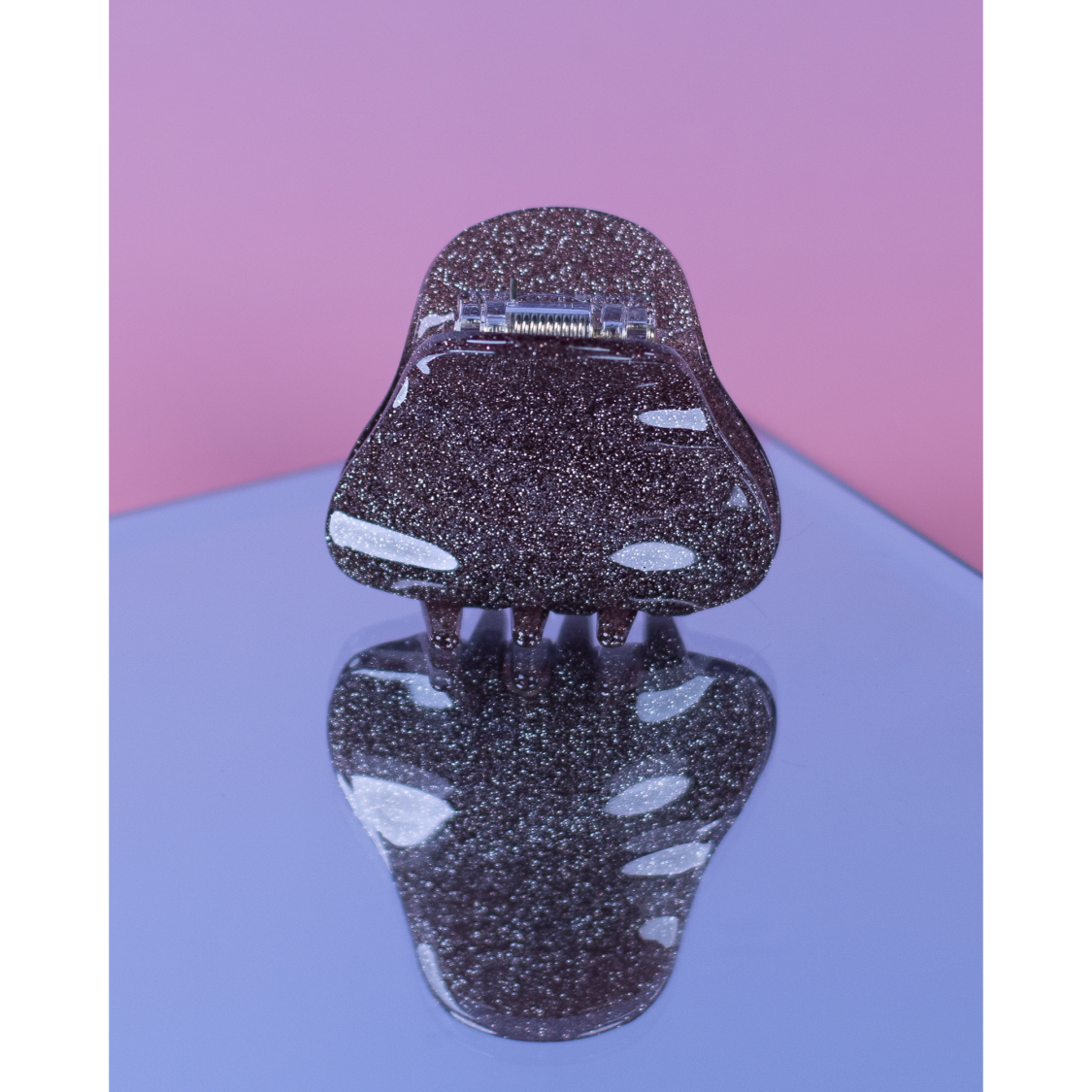 Sunny Hårklemme i Glitter brun fra le mosch