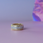 Prissy statement ring fra LÉ MOSCH, smuk ring med sten, pyntering,