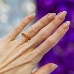 Ariel ring - rød karneol natursten fra le mosch