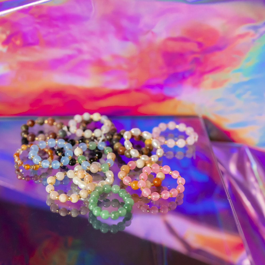 Ariel ring - Grøn Aventurin