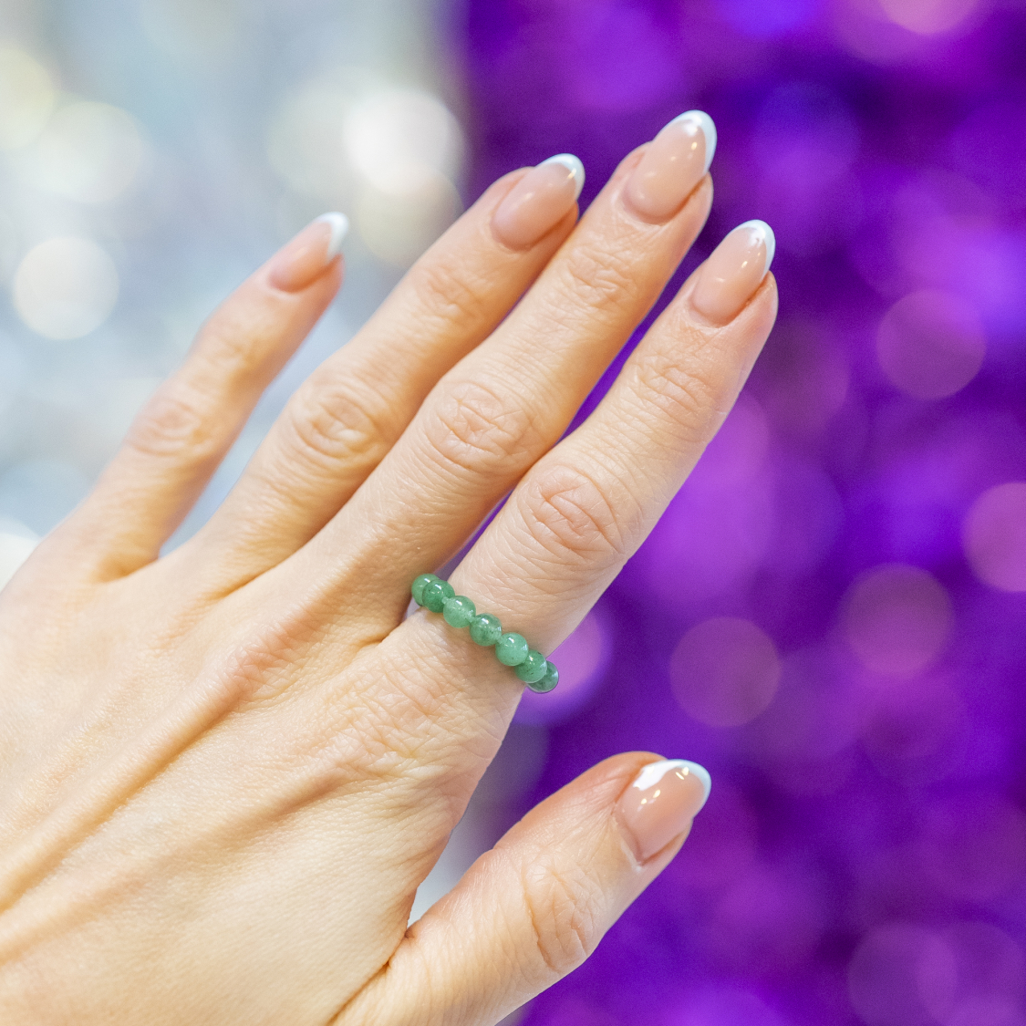 Ariel ring - Grøn Aventurin