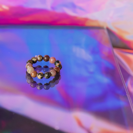 Ariel ring - Rhodoni naturstent fra le mosch