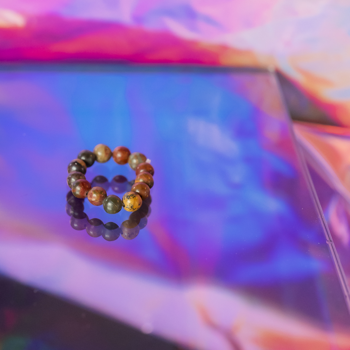 Ariel ring - Jaspis Picasso fra le mosch