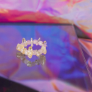 Ariel ring - Rosa Kvarts og Citrin fra le mosch Ariel ring - Rosa Kvarts og Citrin fra le mosch