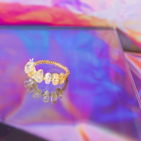 Ariel ring i Citrin krystal fra le mosch