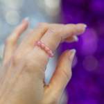 Ariel ring - Pink Jade fra le mosch