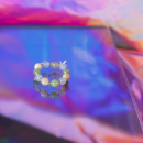 Ariel ring - Solsten, Grøn Aventurin, Blå Jaspis og Glasperler fra le mosch Ariel ring - Solsten, Grøn Aventurin, Blå Jaspis og Glasperler fra le mosch