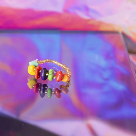 Ariel ring - Multi krystal og sten fra le mosch