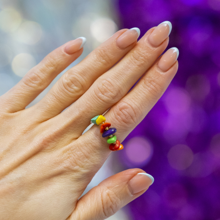 Ariel ring - Multi krystal og sten fra le mosch