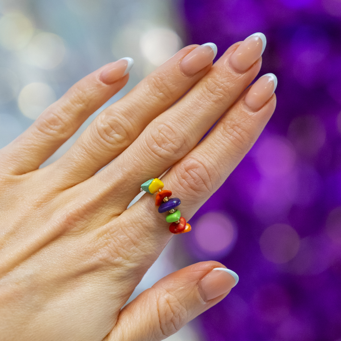 Ariel ring - Multi krystal og sten fra le mosch