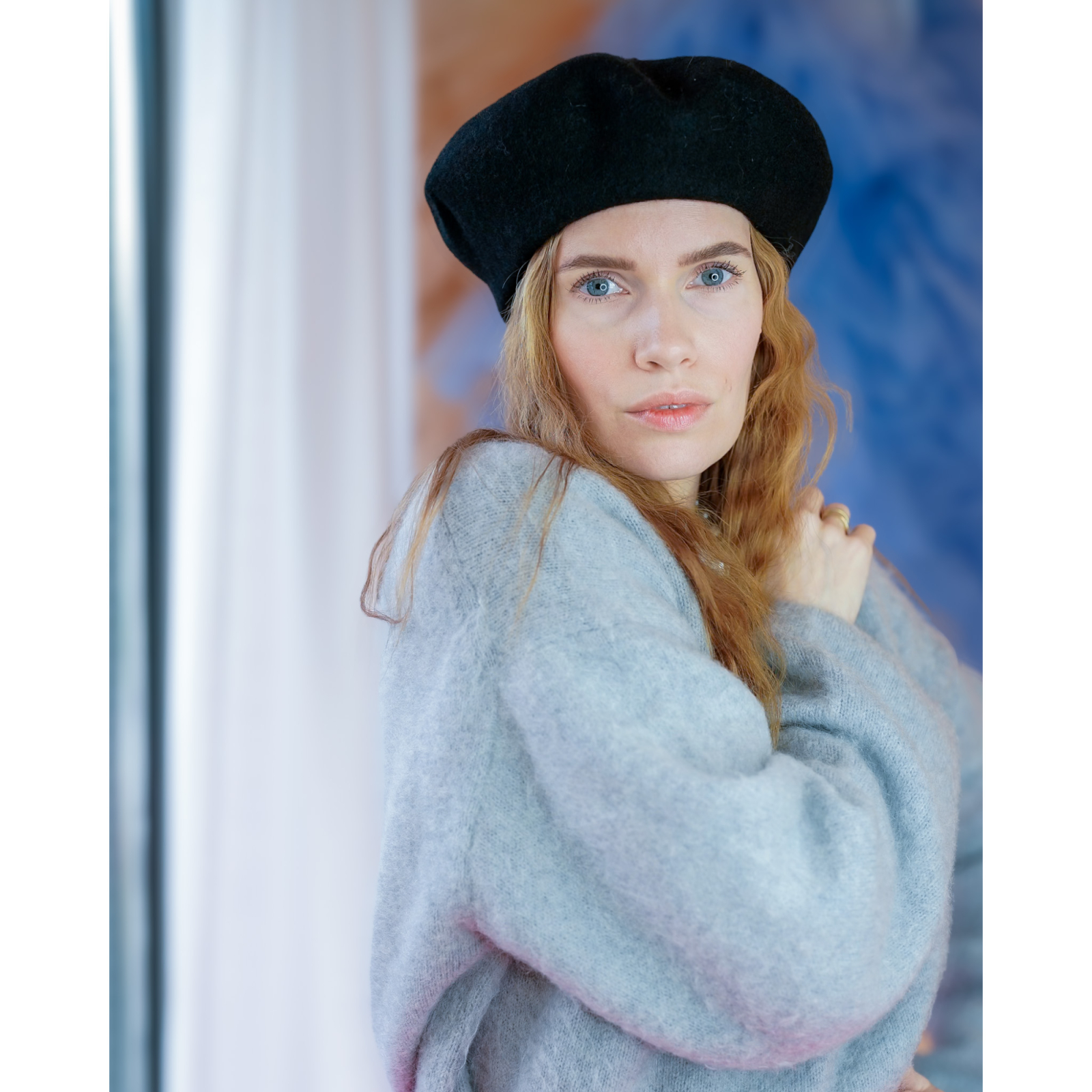 Bess Baret i Sort 100% uld fra le mosch