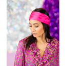 Sonja satin tørklæde i pink fra le mosch Sonja satin tørklæde i pink fra le mosch