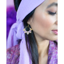 Rio Round øreringe i lilla fra le mosch